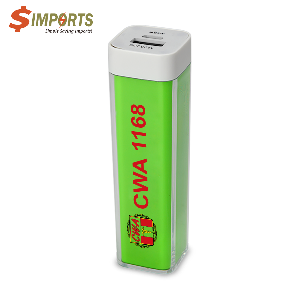 Arcadia Translucent Power Bank UL Certified Simports PWB004V
